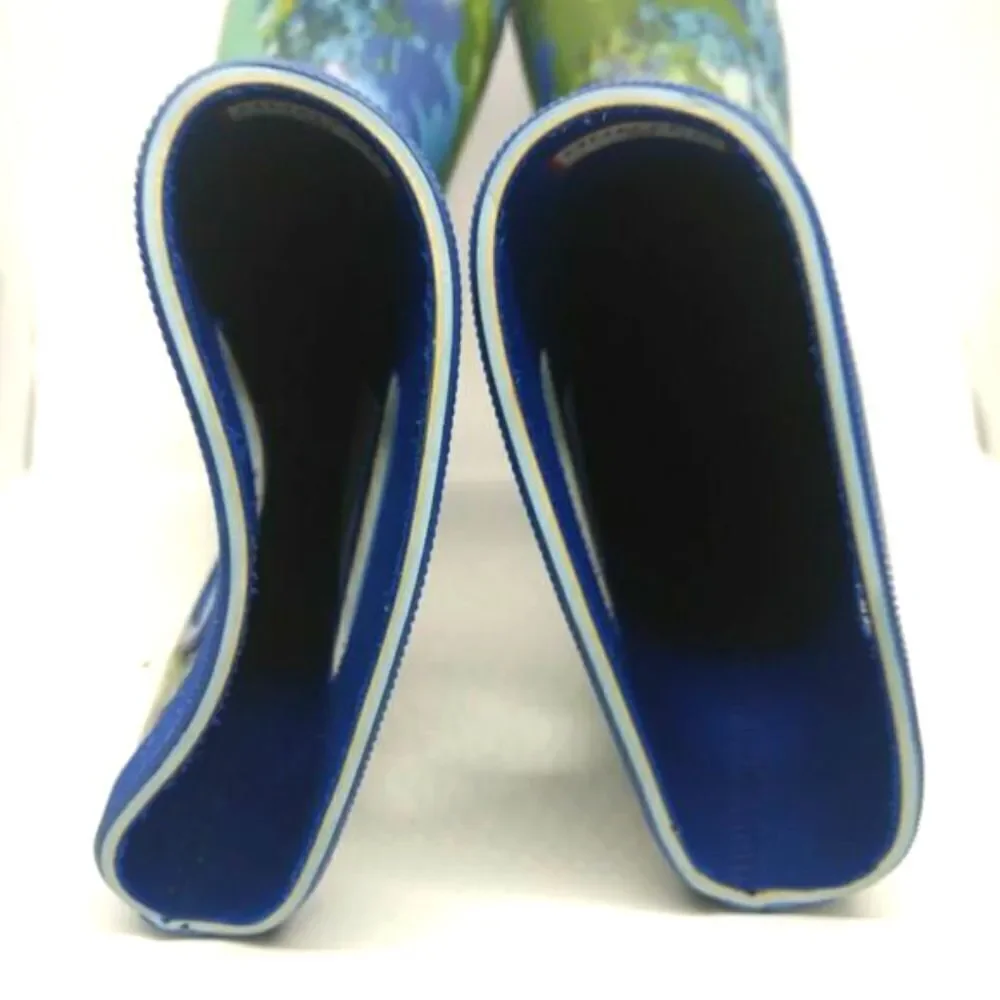 Hunter x Target‎ Waterproof Rain Boots Girls Size 4 Blue Green